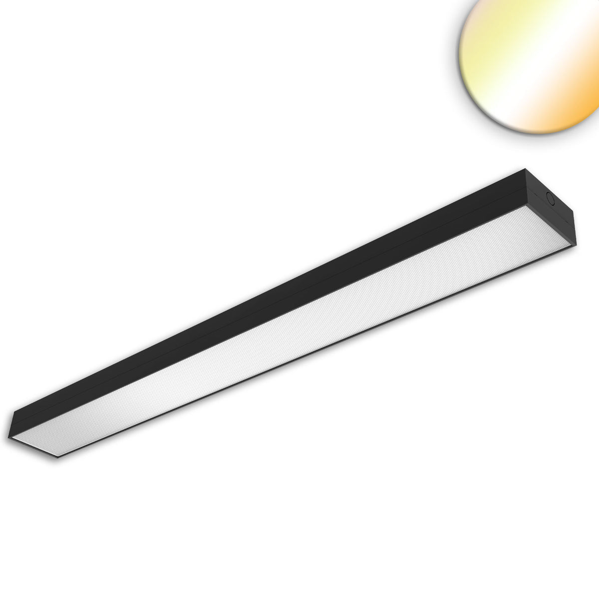 LED linear light, 120x12cm, black, 25|30|35|40W, UGR<19 2H|2H, ColorSwitch 3000|4000|5000K