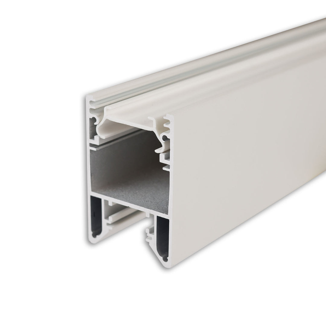 LED lighting profile HALON, aluminum, white RAL 9003, 300cm, cooling strip, clickable