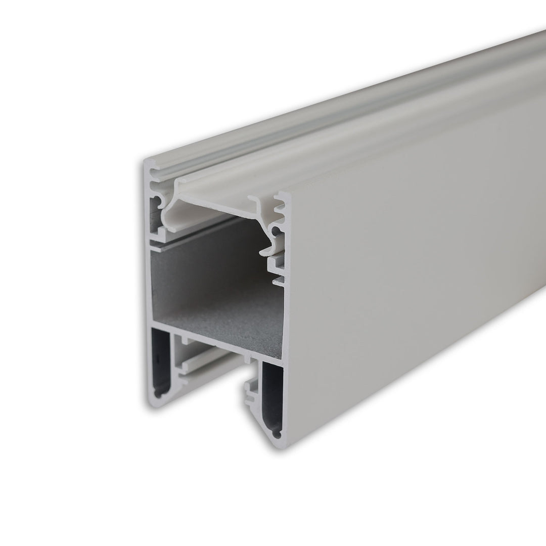 LED lighting profile HALON, aluminum, silver powder-coated, 200cm, with click-in cooling strip