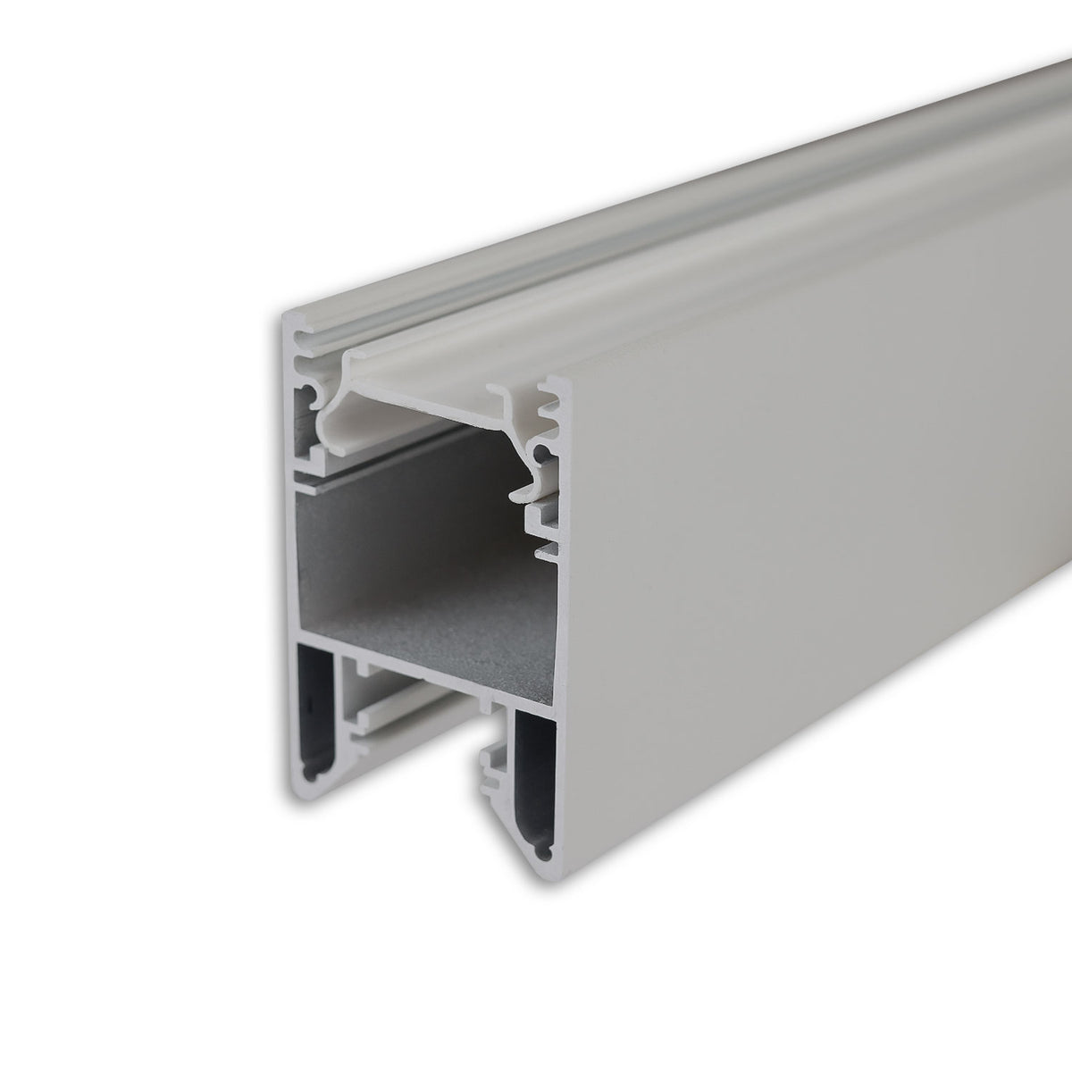 LED lighting profile HALON, aluminum, silver powder-coated, 200cm, with click-in cooling strip