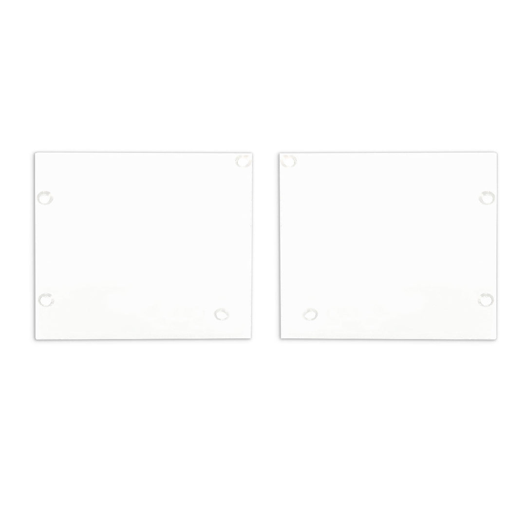 Aluminum end cap EC127 for Curtain10 ONE with VISOR, 1 pair (left &amp; right), white