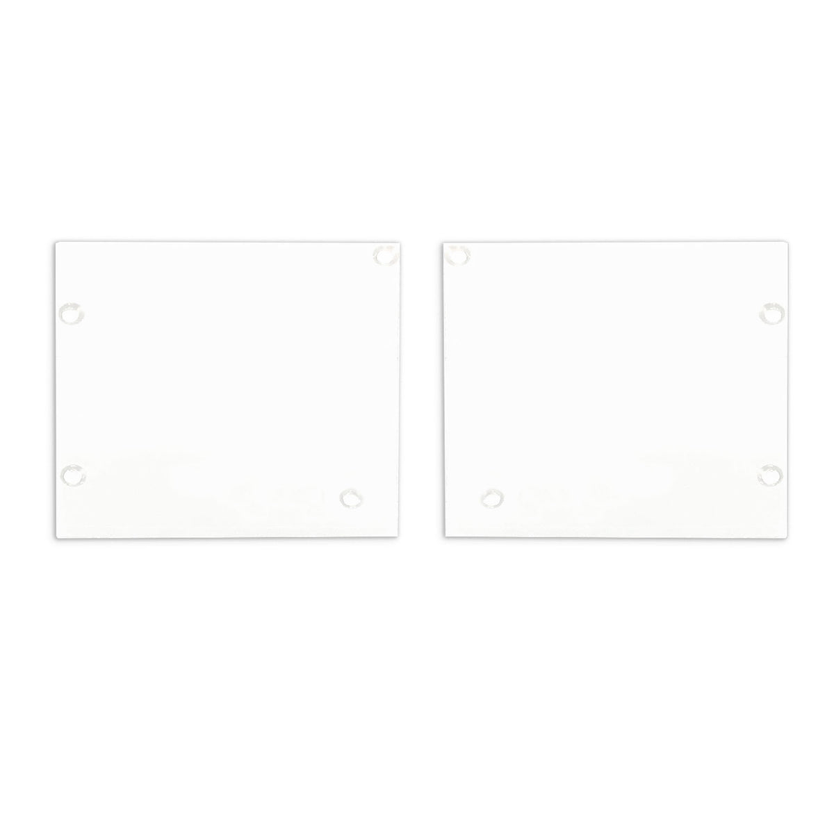 Aluminum end cap EC127 for Curtain10 ONE with VISOR, 1 pair (left &amp; right), white