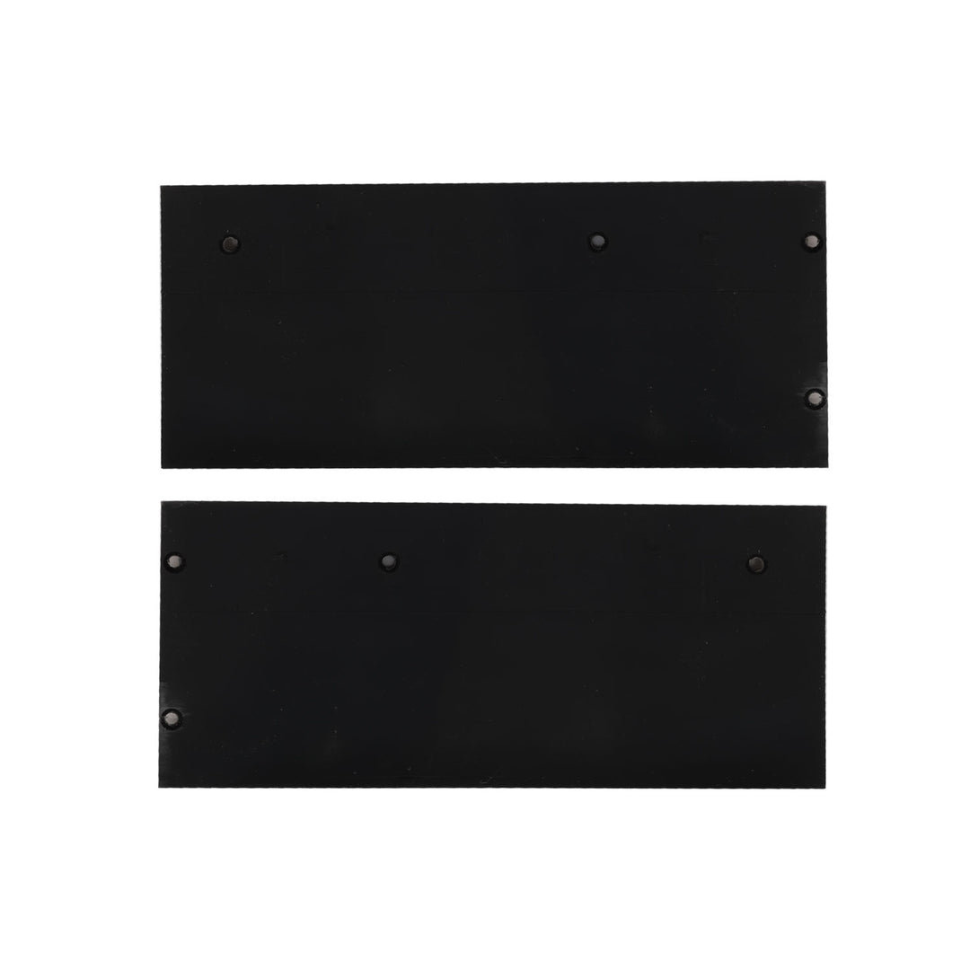 Aluminum end cap EC129 for Curtain10 DOUBLE with VISOR, 1 pair (left &amp; right), black