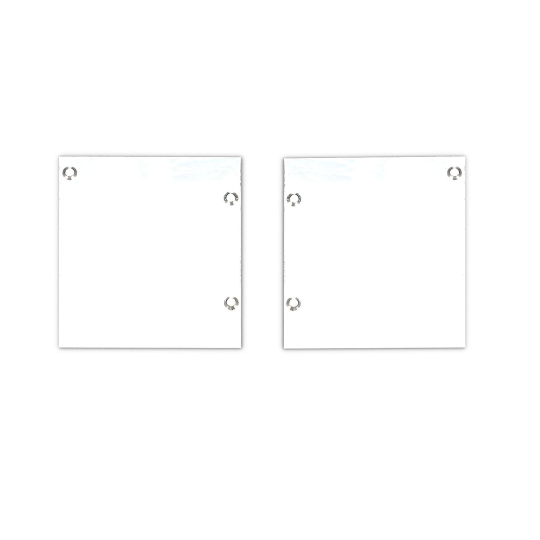 Endkappe Alu EC133 für Curtain10 ONE FLAT mit VISOR, 1 Paar (links & rechts), weiß