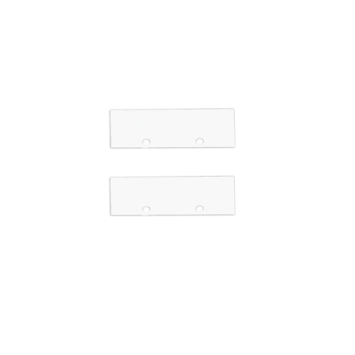 Aluminum end cap EC126 for Curtain10 ONE, 2 pieces, white