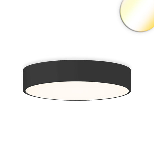 LED Deckenleuchte UGR<19 2H, schwarz, 40W|50W, IP42, DN600, ColorSwitch 2700|3000|4000K, dimmbar