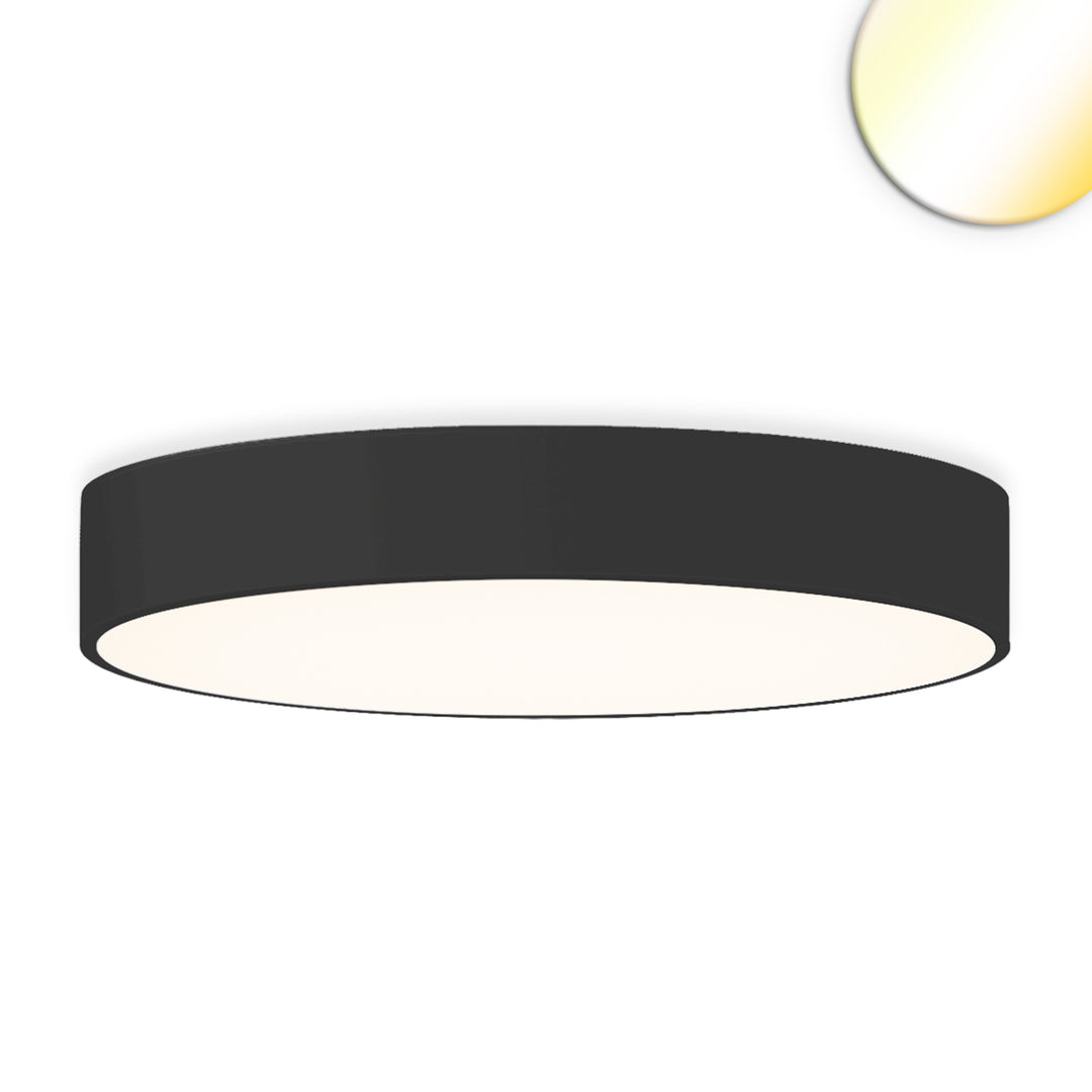 LED ceiling light UGR<19 2H, black, 60W|70W, IP42, DN800, ColorSwitch 2700|3000|4000K, dimmable