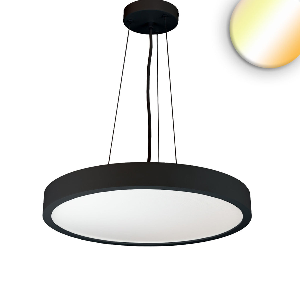 LED Hängeleuchte UGR<19 2H, schwarz, 70W, IP42, DN800, ColorSwitch 2700|3000|4000K, DALI dimmbar