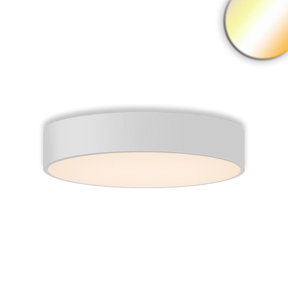 LED ceiling light UGR<19 2H, white, 40W|50W, IP42, DN600, ColorSwitch 2700|3000|4000K, dimmable