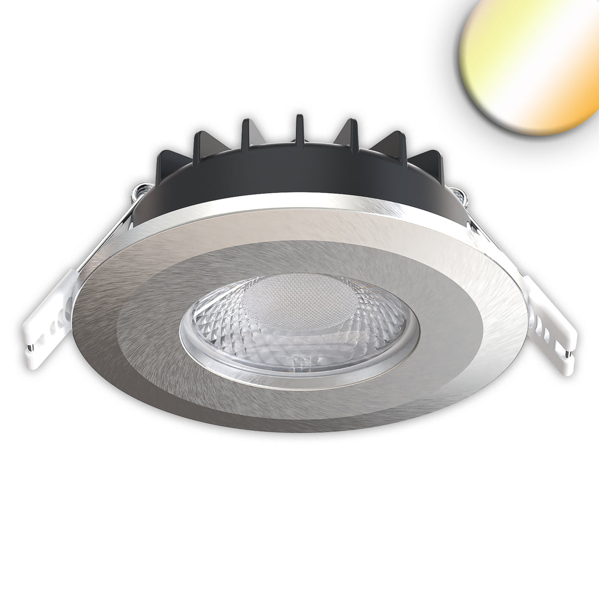 LED recessed spotlight Vario-68, 6W, 60°, 2700|3000|4000|6000K, IP65, CRI90, brushed nickel