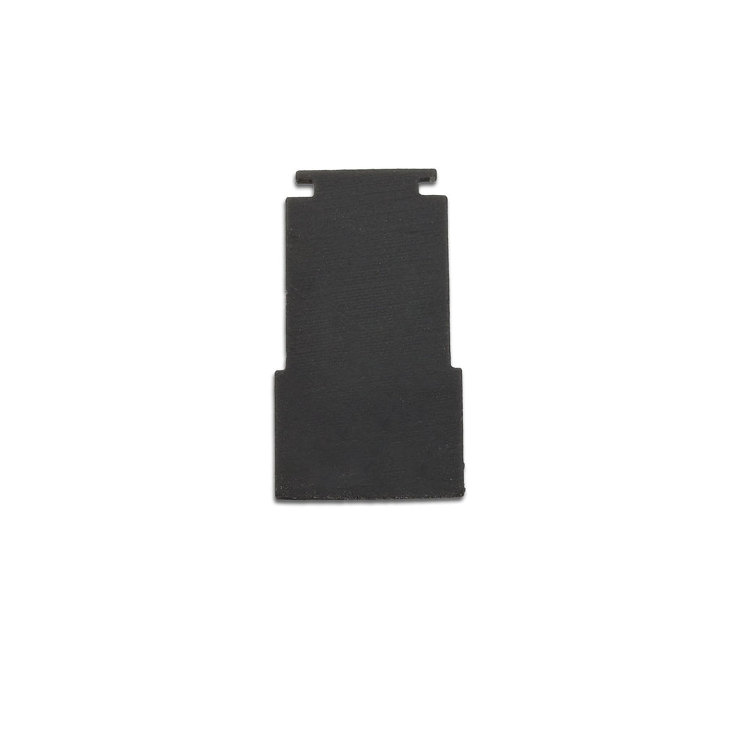 Internal end cap, black, for Track48 flat rail (H25) with translucent, recessed cover, 2 pieces