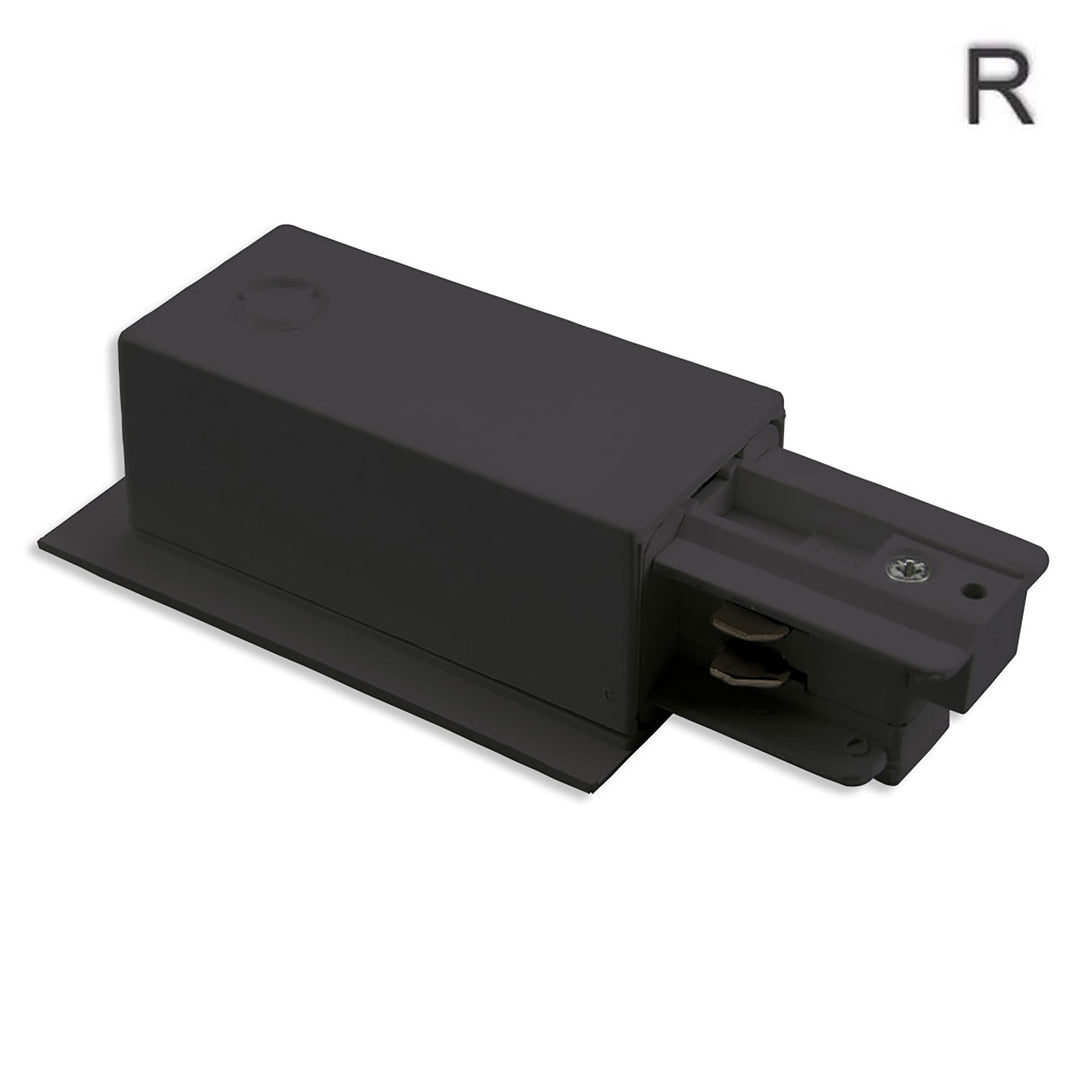 3-phase classic installation, side feed, neutral conductor left, protective conductor right, black
