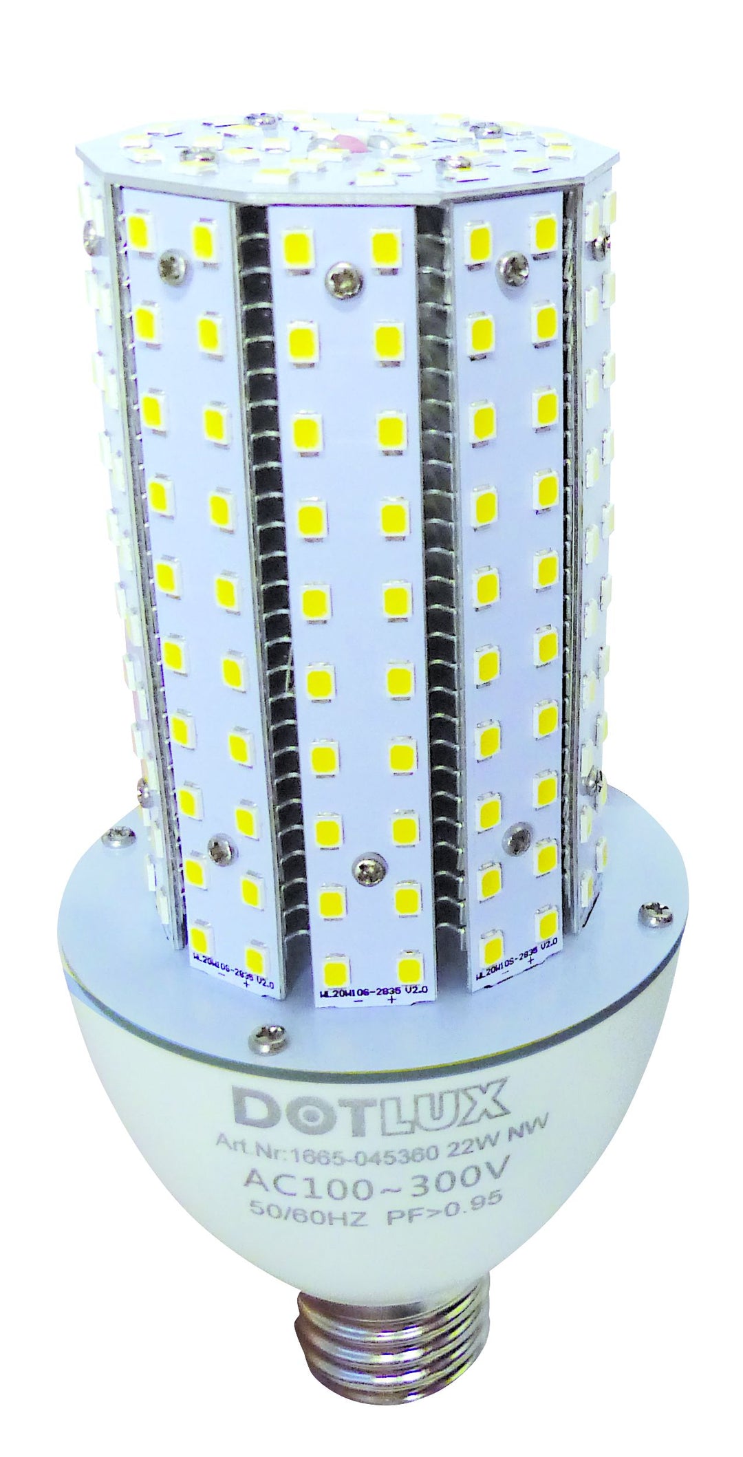 DOTLUX LED-Strassenlampe RETROFITastrodim E27 18W 3000K 360°