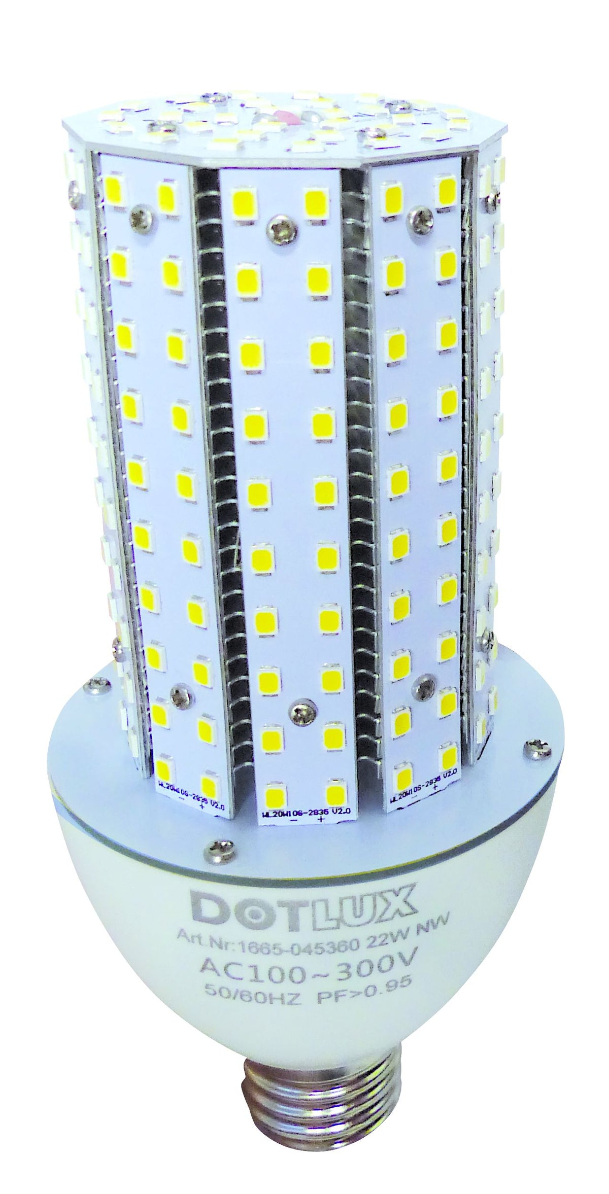 DOTLUX LED-Strassenlampe RETROFITastrodim E27 18W 3000K 360°