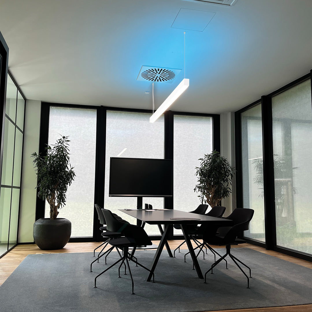 PROLAMP30LIDhs Pendel 38W weiß, 1200mm, prismatisch, 4000K+SkyBlue