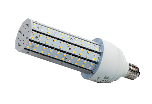 DOTLUX LED-Straßenlampe RETROFITastrodim E27 18 Watt warmweiß 135 SMD 2835 LED's einseitig abstrahlend 270°