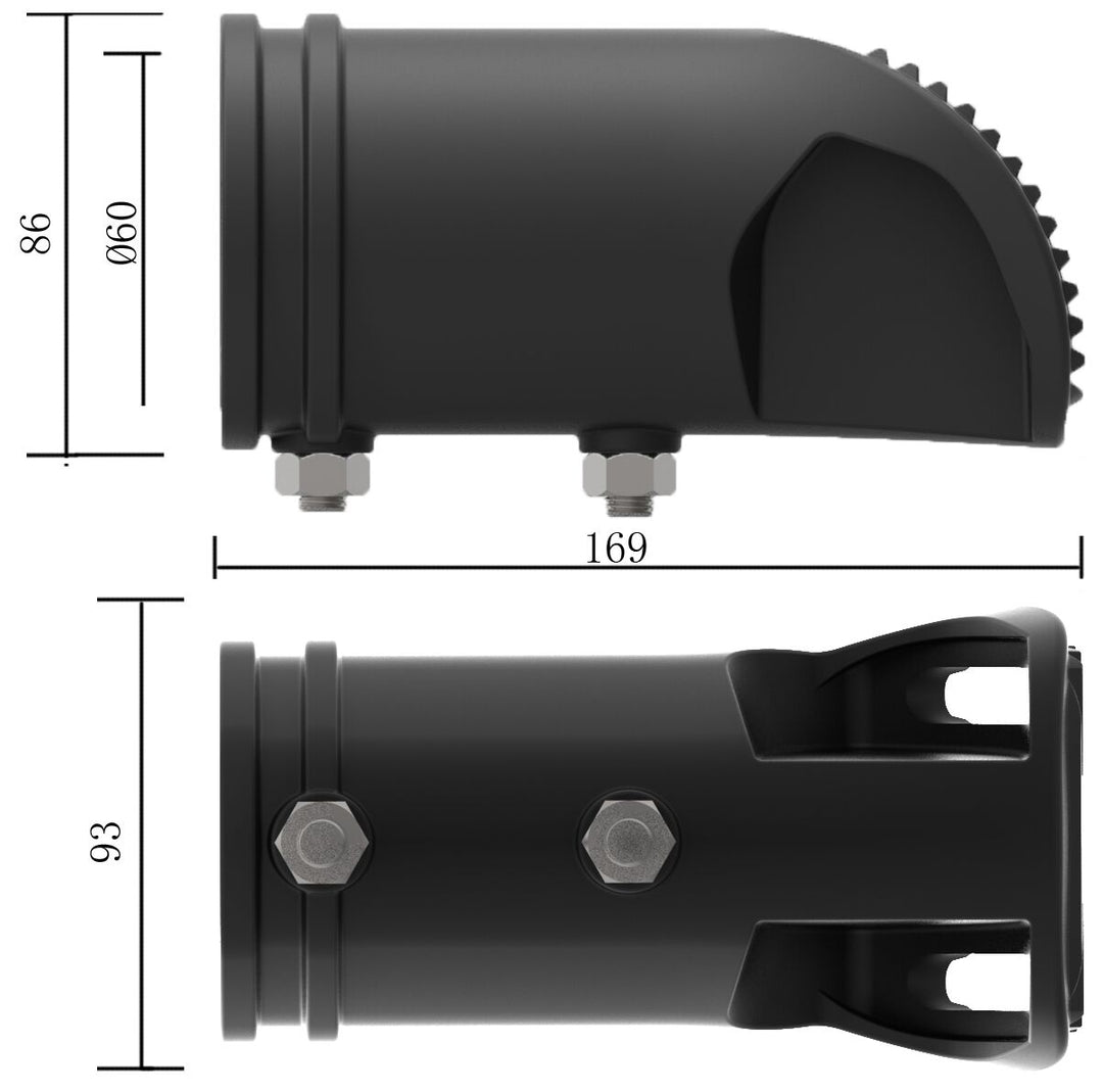 DOTLUX Mastaufnahmeadapter BELUGAmini, midi und maxi 60mm