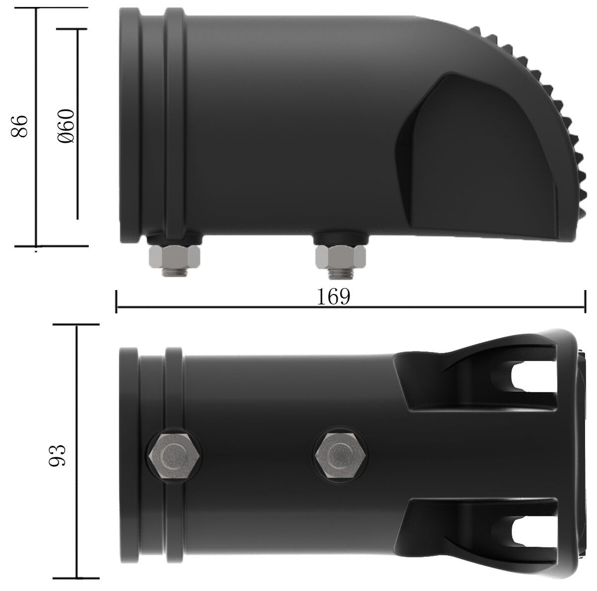 DOTLUX Mastaufnahmeadapter BELUGAmini, midi und maxi 60mm