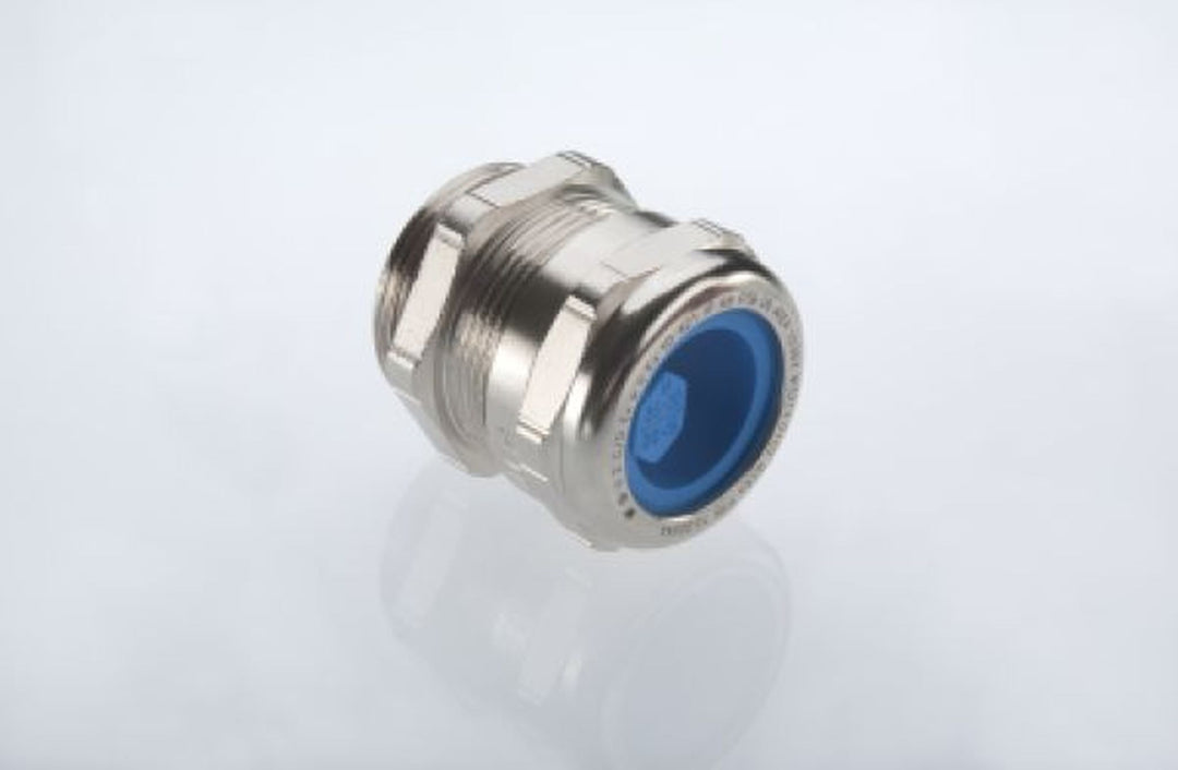DOTLUX cable gland, e.g., for explosion-proof applications, nickel-plated brass for MISTRALex
