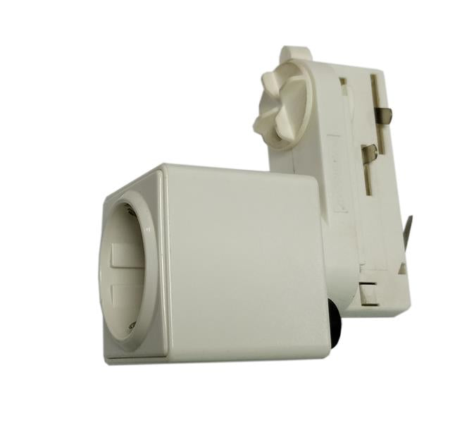 DOTLUX Socket unit for earthing contact plugs 3-phase for LINEAselect and TRACK tracks
