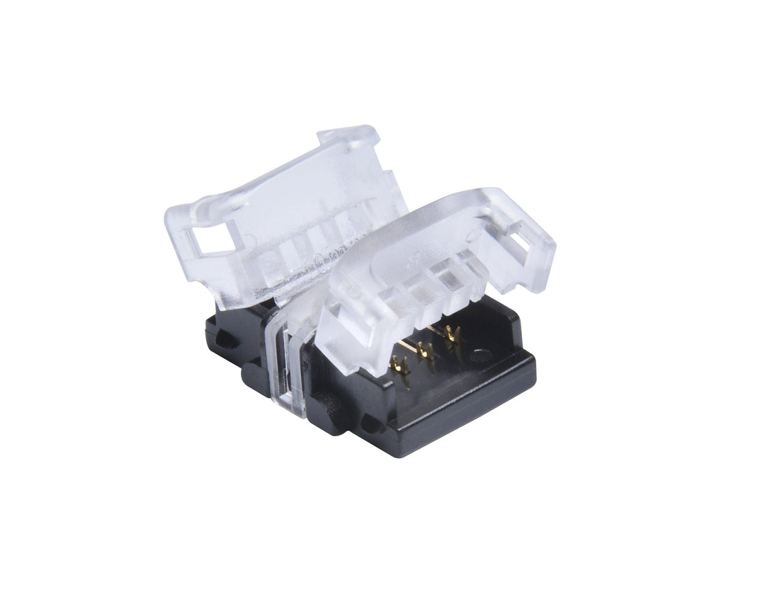 DOTLUX 4-pole strip-to-strip terminal connectors for 10mm RGB LED strips, IP20, set of 5.