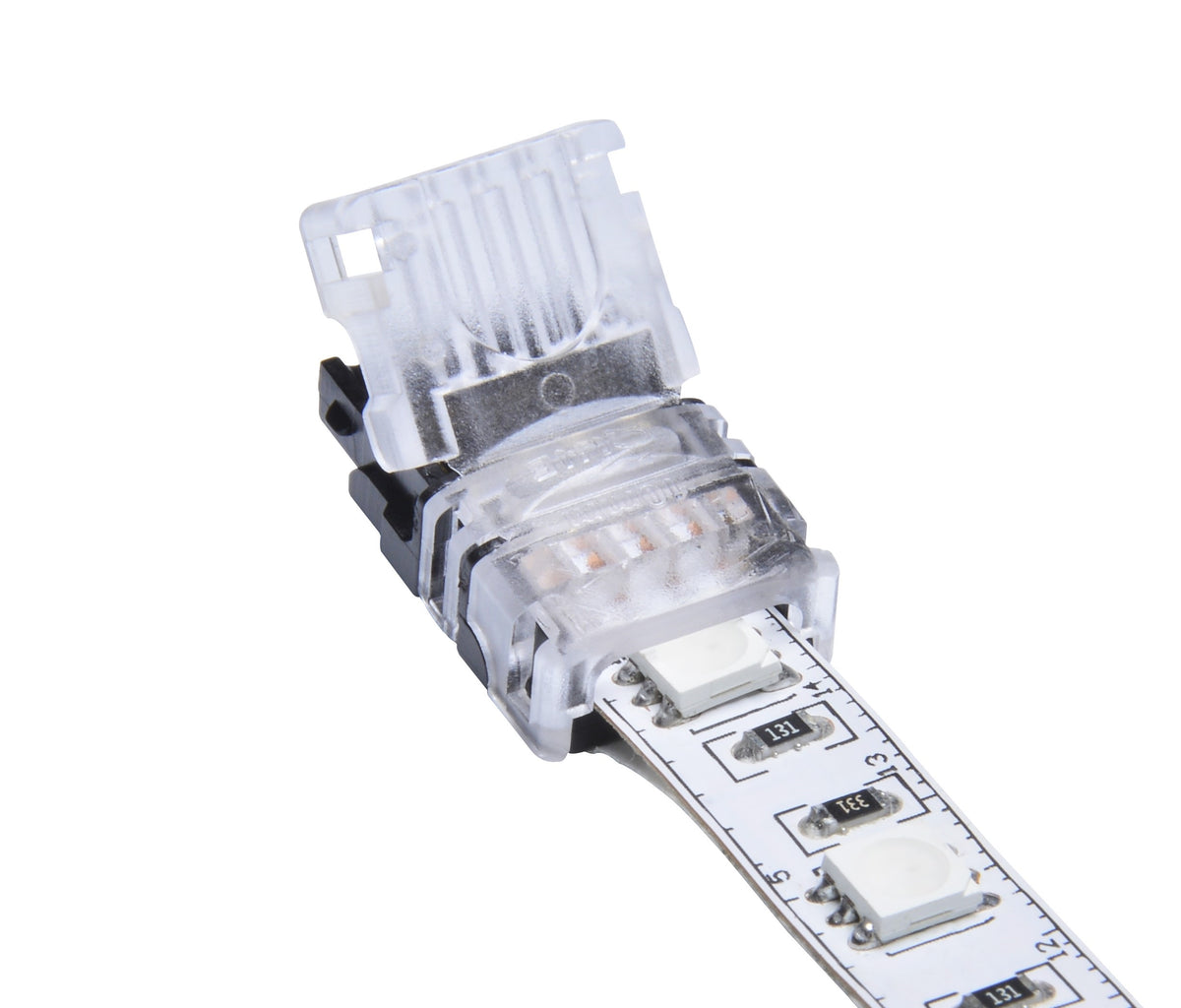 DOTLUX 4-pin terminal block connectors for 10mm RGB LED strips, IP20, set of 5.