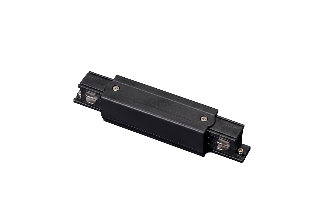 DOTLUX 3-phase connector, straight with center feed, black