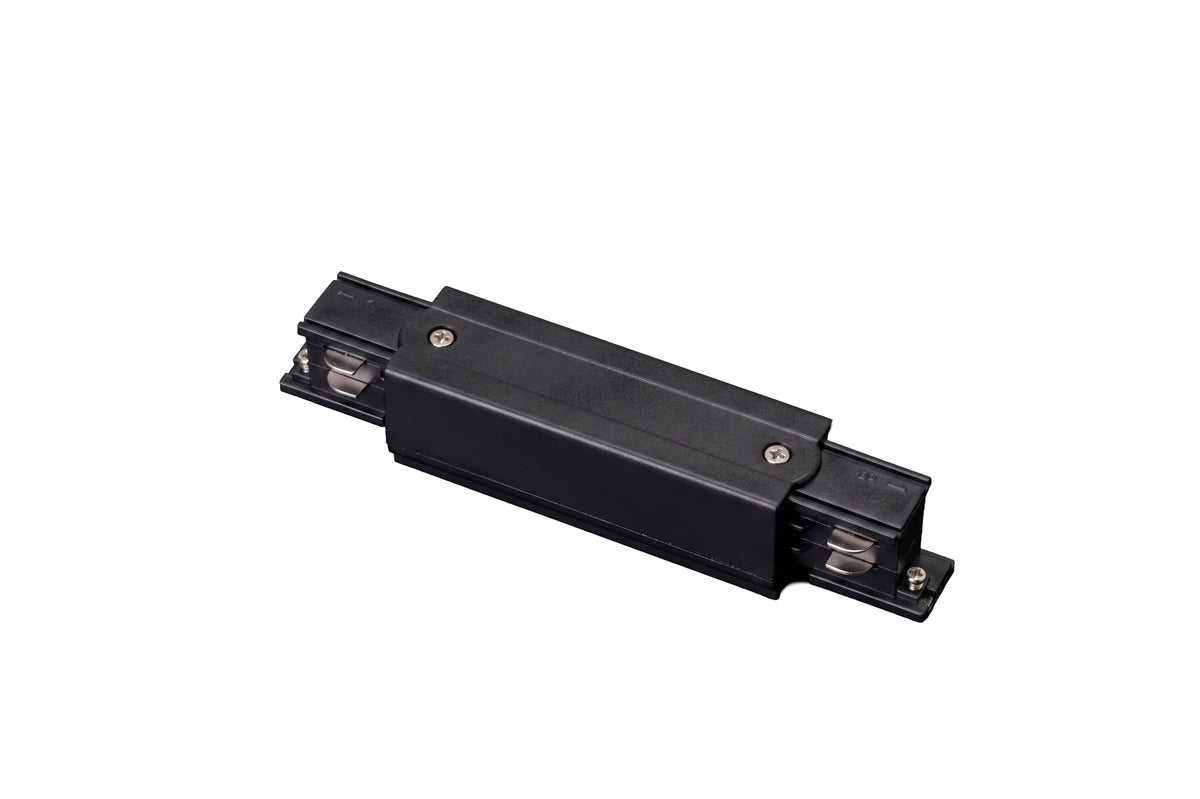 DOTLUX 3-phase connector, straight with center feed, black
