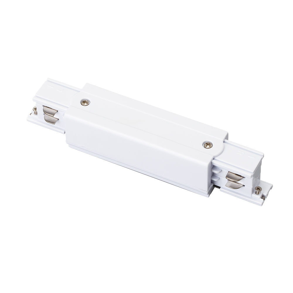 DOTLUX 3-phase connector, straight with center feed, white