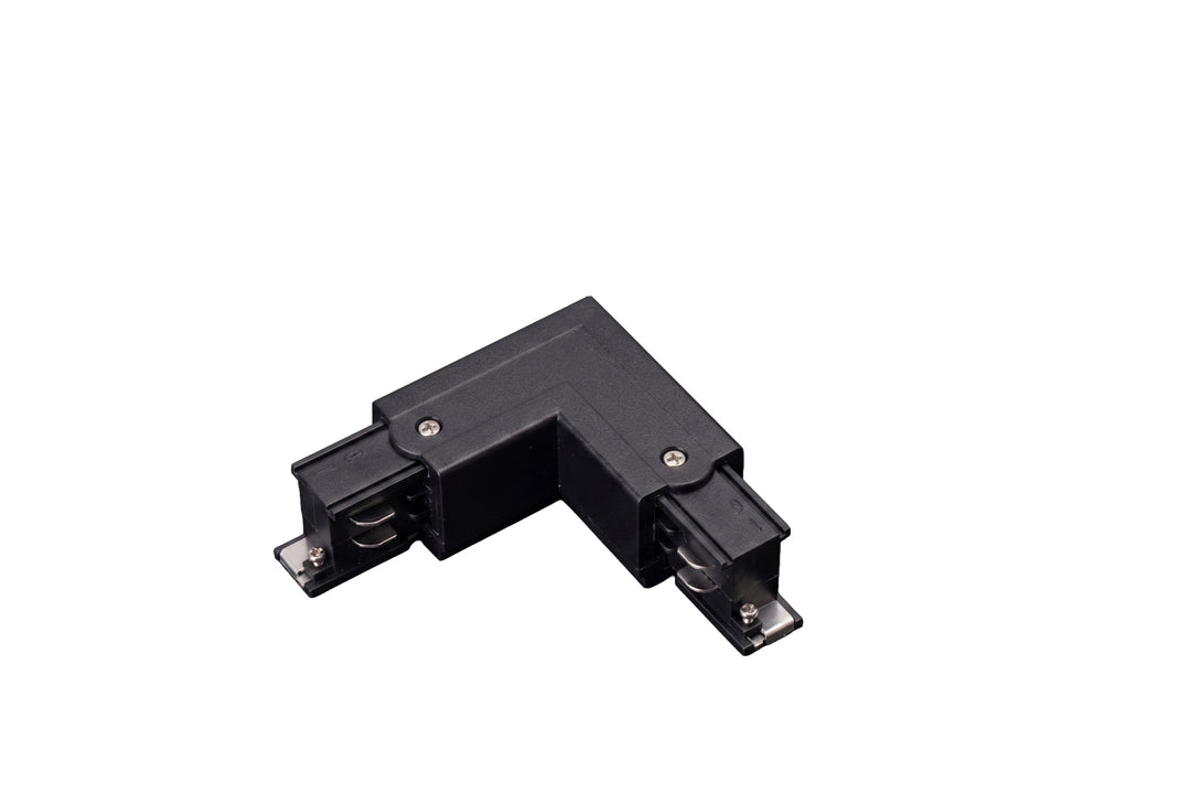DOTLUX 3-phase corner connector 90°, right, black