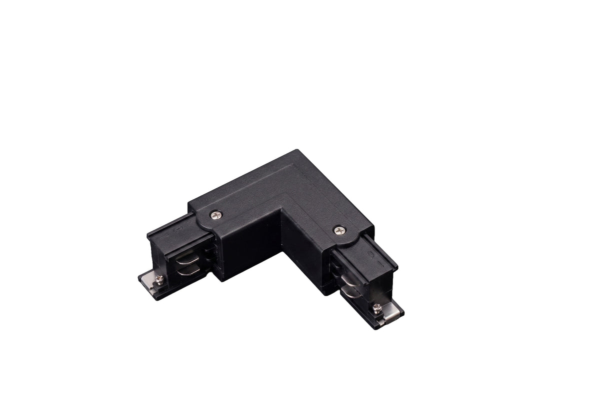 DOTLUX 3-phase corner connector 90°, right, black