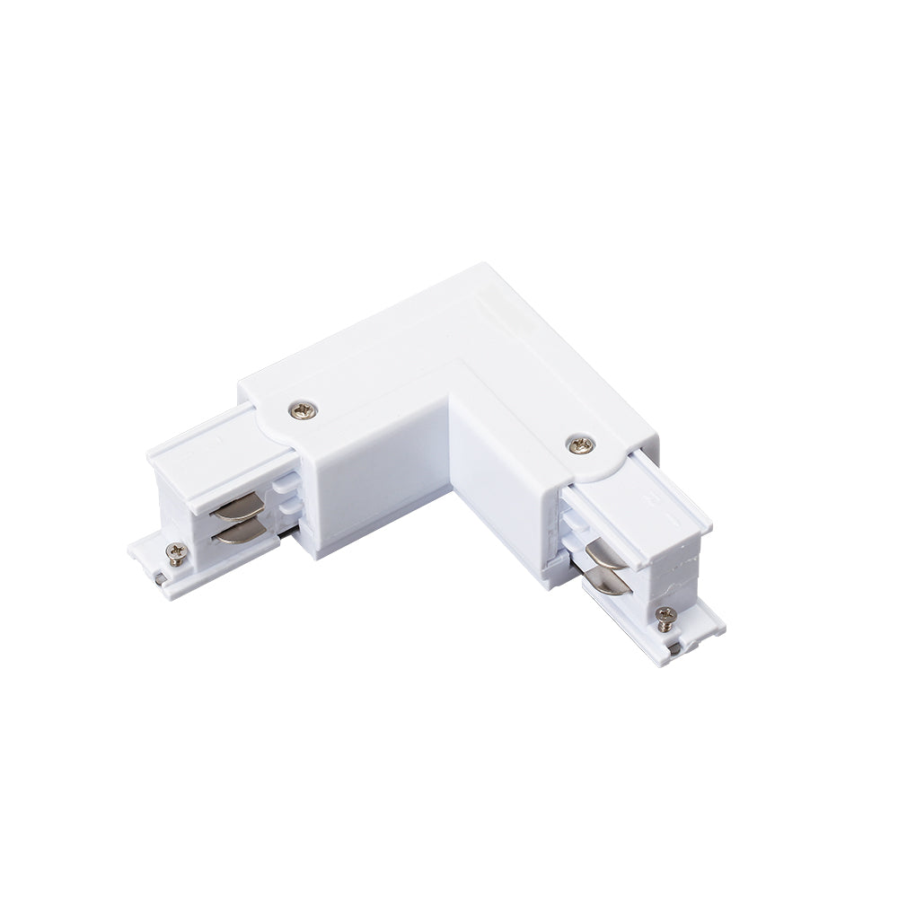 DOTLUX 3-phase corner connector 90°, right, white