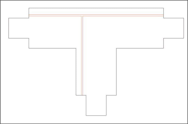 DOTLUX 3-phase T-connector, left 2, white
