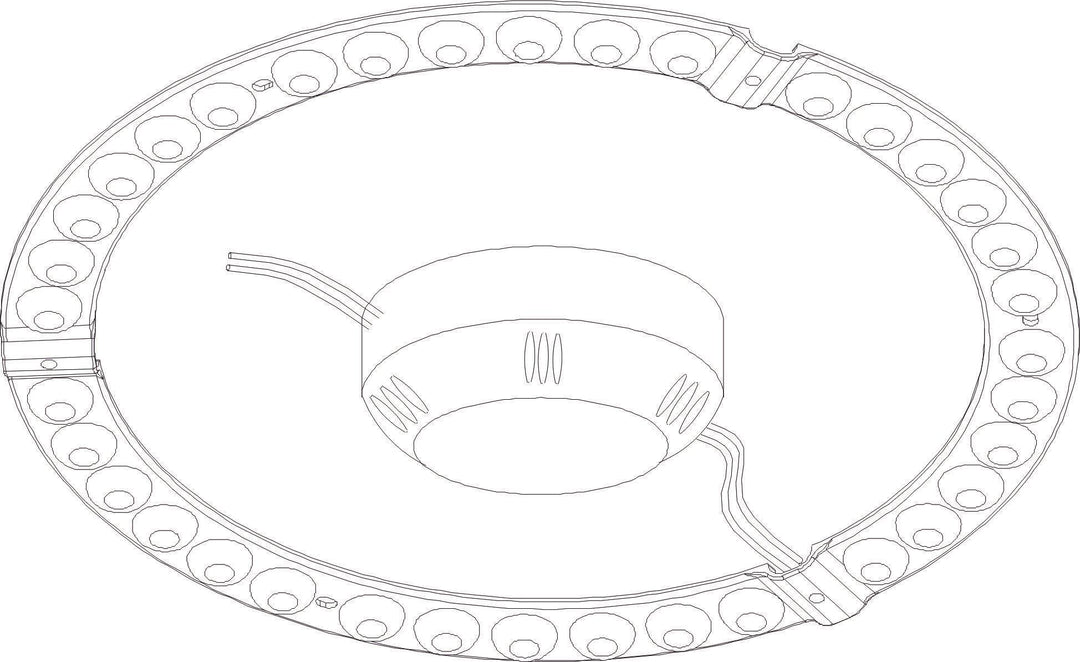 DOTLUX LED renovation light QUICK-FIXadapt 18W 3000K