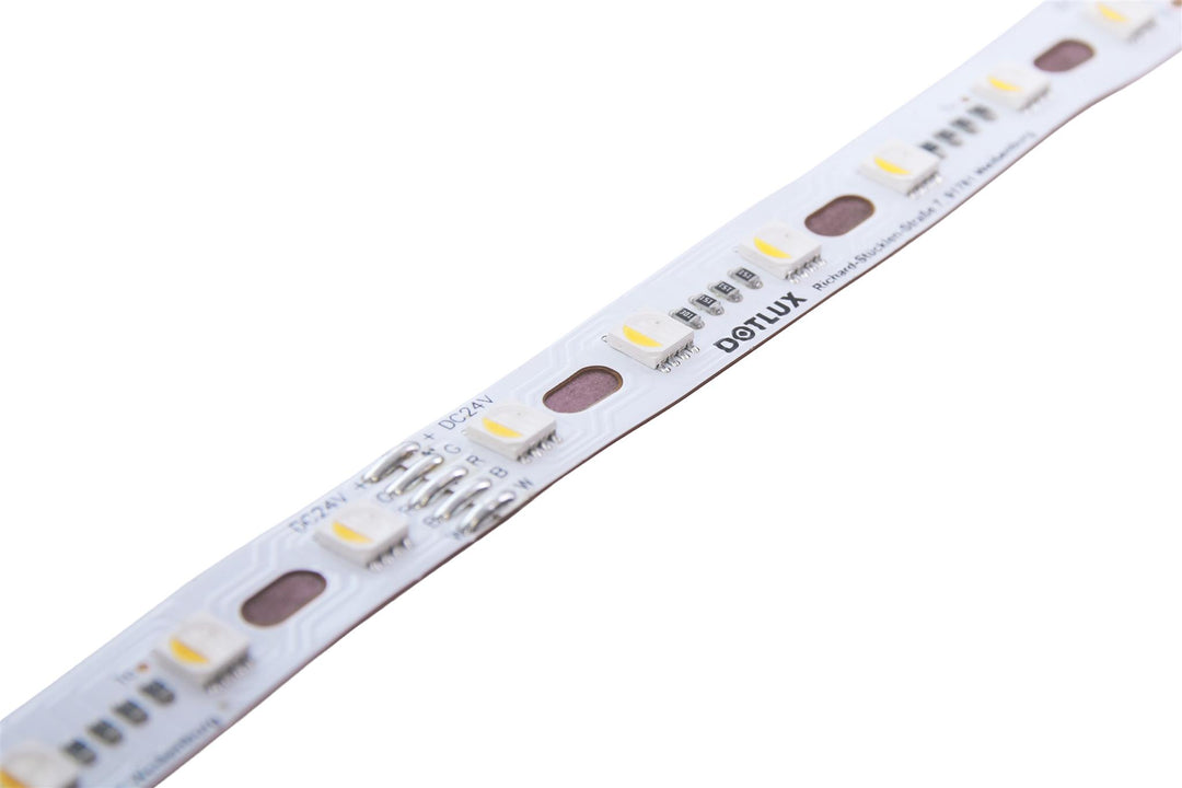 DOTLUX RGBW CURVE LED strip 96W 12mm IP20 5m roll incl. 50cm connection cable on both ends