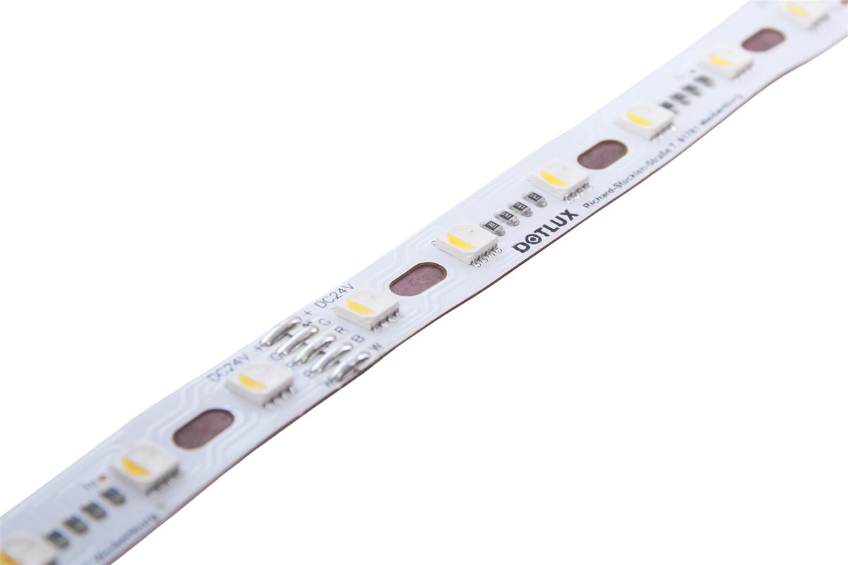 DOTLUX RGBW CURVE LED strip 96W 12mm IP20 5m roll incl. 50cm connection cable on both ends