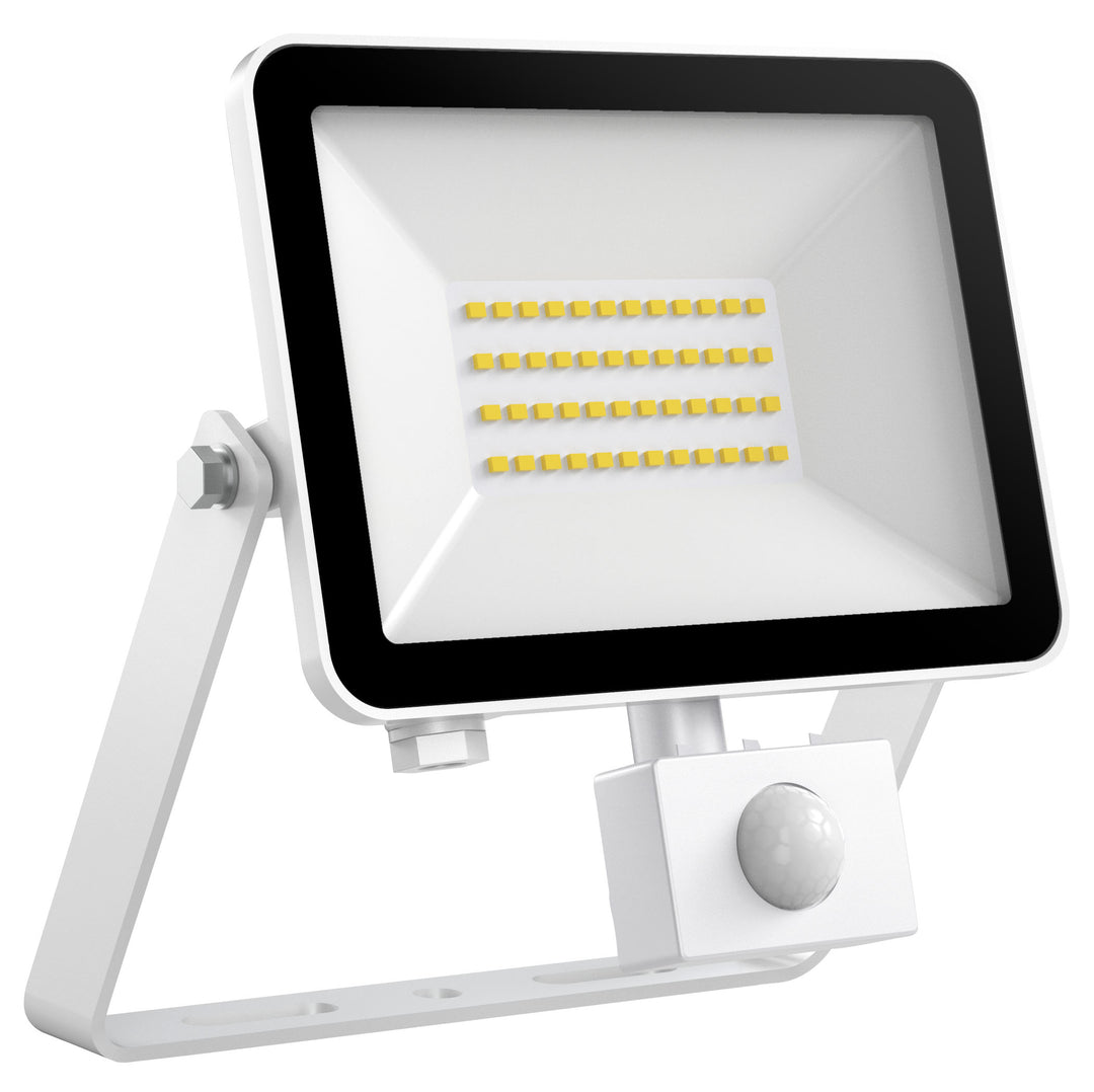DOTLUX LED spotlight FLOORslim-sensor 30W 3000K white with PIR motion detector