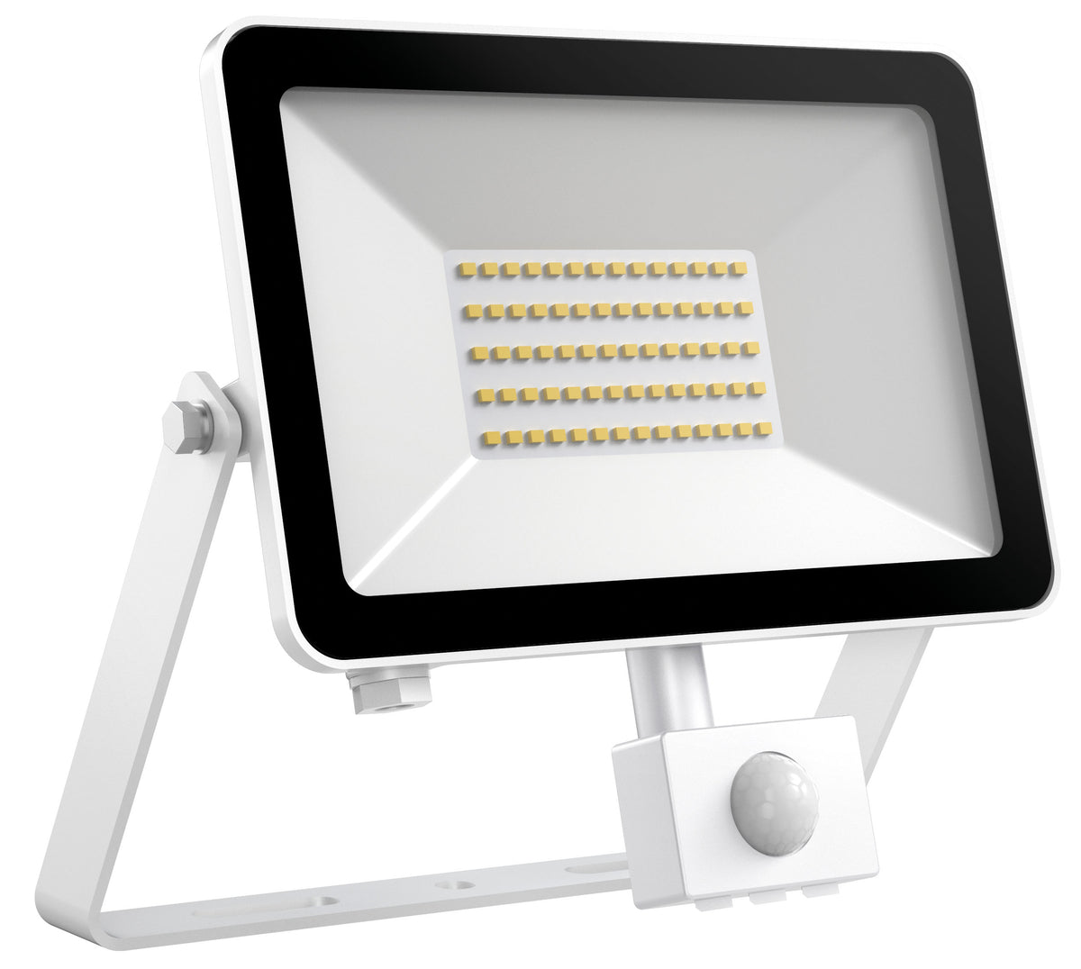 DOTLUX LED spotlight FLOORslim-sensor 50W 3000K white with PIR motion detector