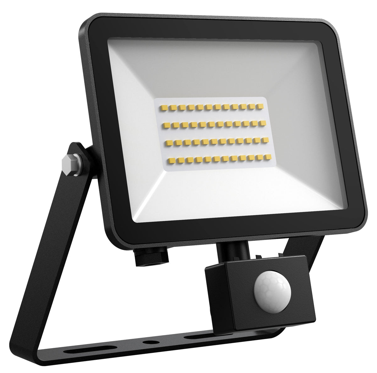 DOTLUX LED spotlight FLOORslim-sensor 30W 4000K black with PIR motion detector