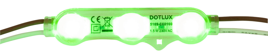 DOTLUX LED module ACplus 1.5W 160° IP67 green 100-piece chain