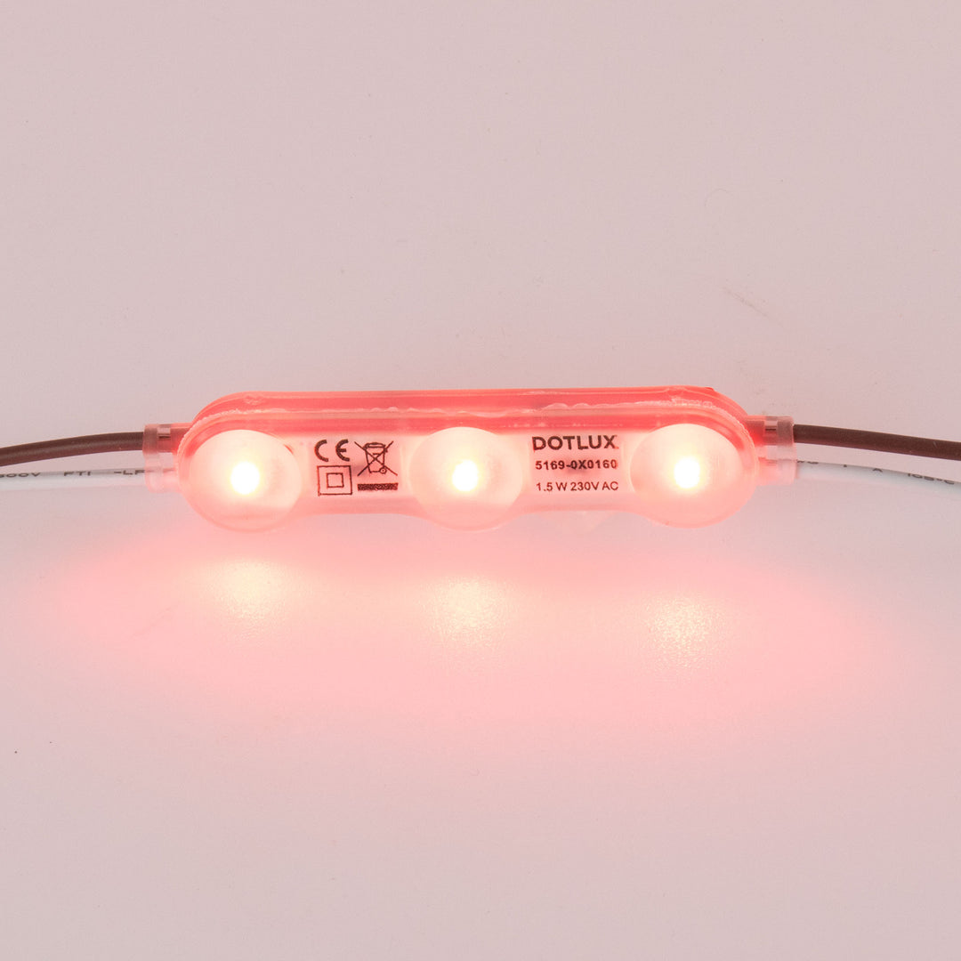DOTLUX LED module ACplus 1.5W 160° IP67 red 100 chain