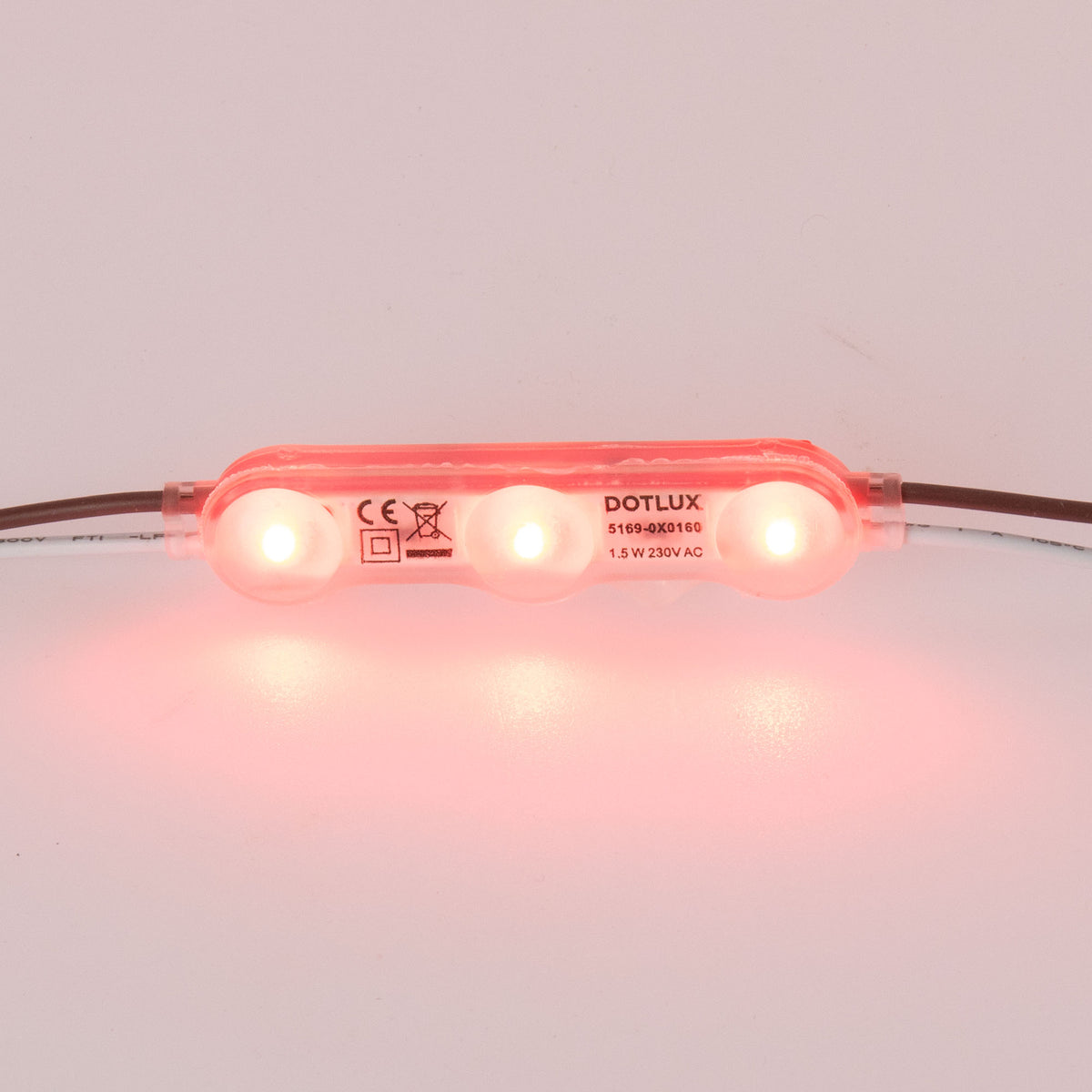 DOTLUX LED module ACplus 1.5W 160° IP67 red 100 chain