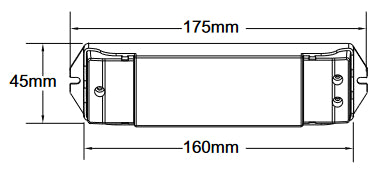 DOTLUX LED amplifier max. 360W for single-color LED strips, 1 channel, 1x15 A (12-24V)
