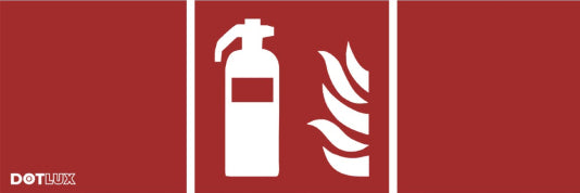 DOTLUX Piktogramm Feuerlöscher (1Stück) für LED-Notleuchte EXITflat (Artikel 5406)