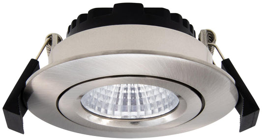 DOTLUX LED-Leuchte CIRCLEminidim 6W 3000K dimmbar edelstahl gebürstet