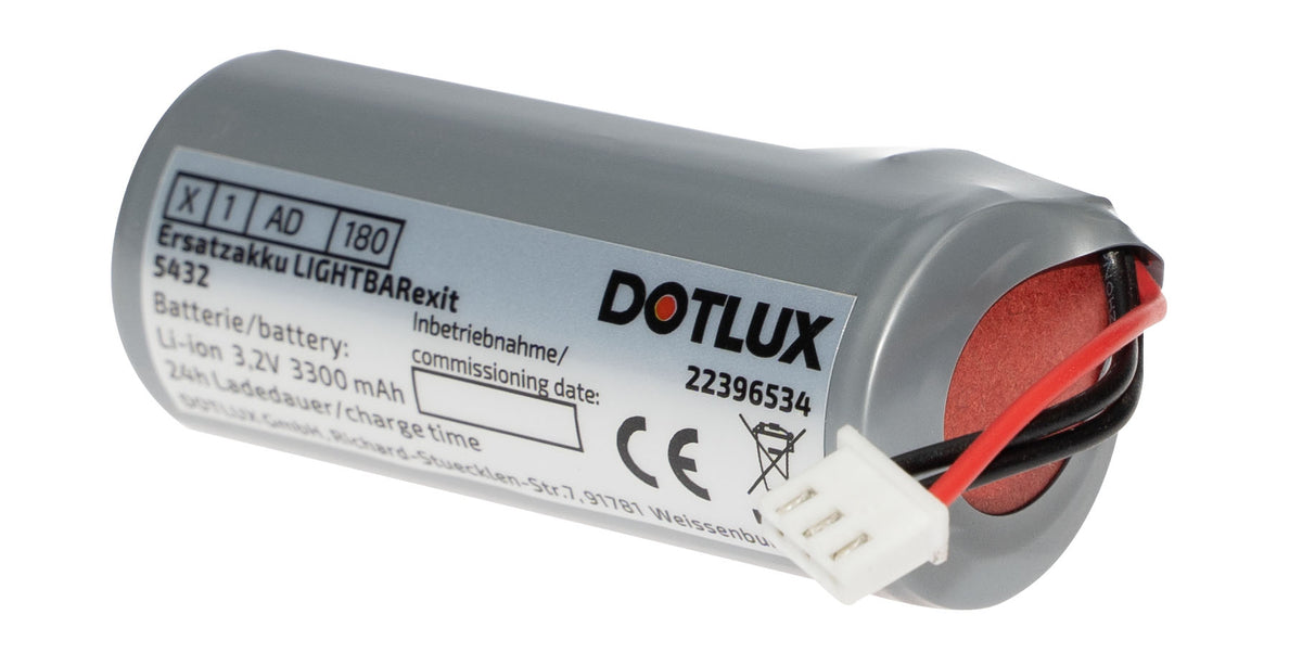 DOTLUX replacement battery for LED lightbar light LIGHTBARexit
