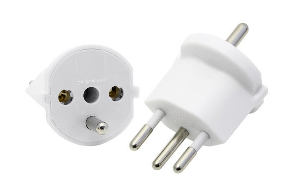Swiss plug adapter not removable
