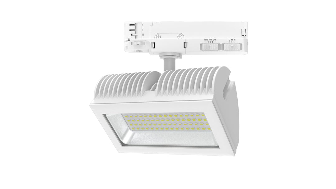DOTLUX LED-Tracklight FLEXAtrack max.32W POWERselect & COLORselect 100° weiss