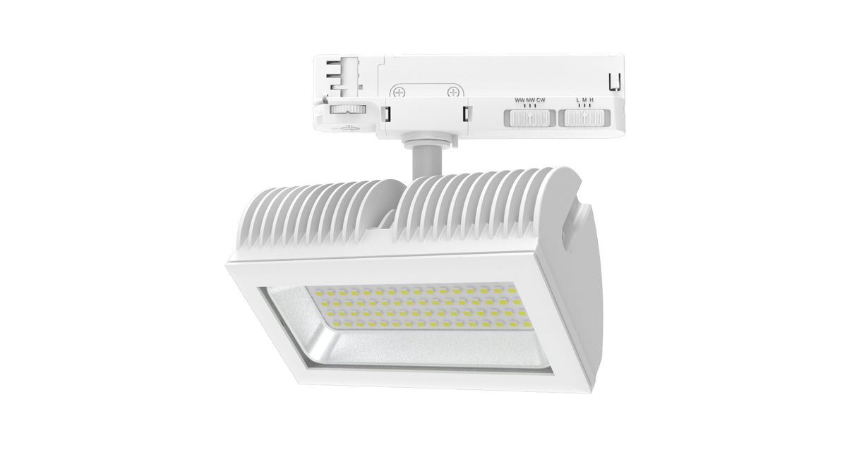 DOTLUX LED-Tracklight FLEXAtrack max.32W POWERselect & COLORselect 100° weiss