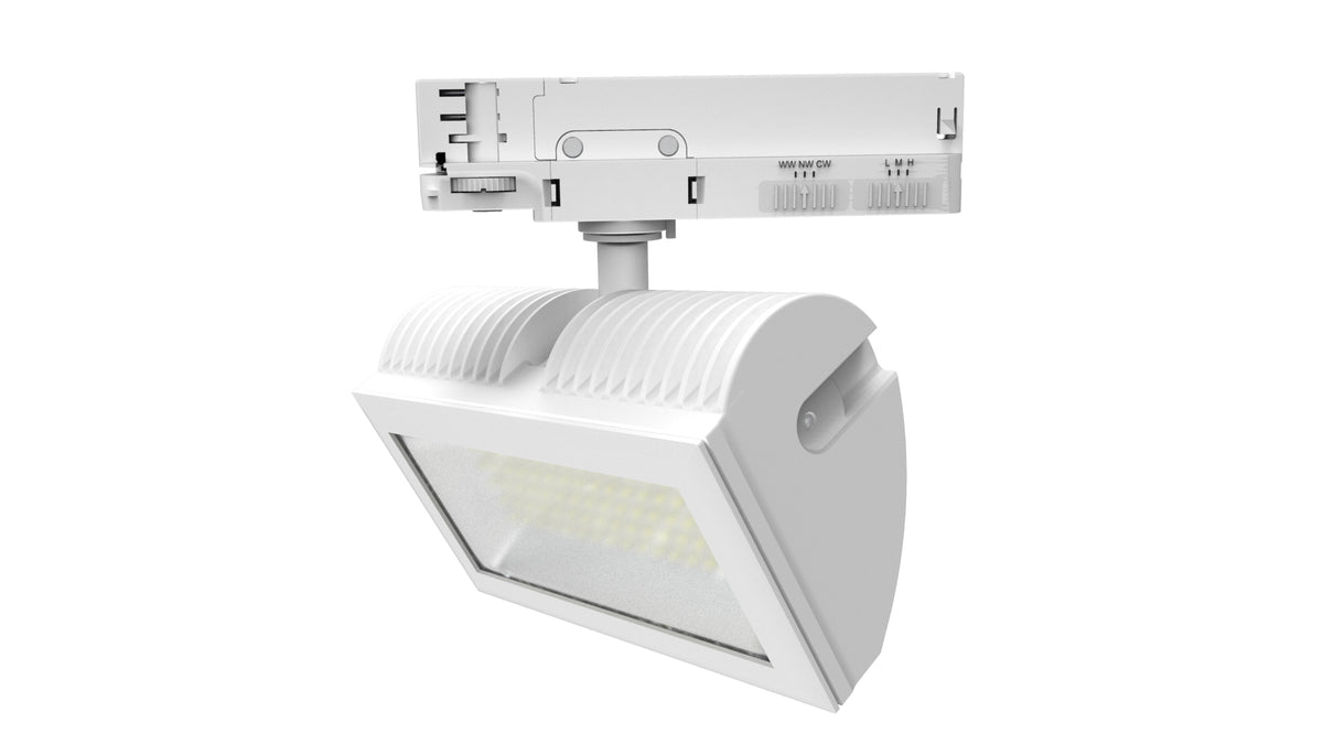 DOTLUX LED-Tracklight FLEXAtrack max.32W POWERselect & COLORselect 100° weiss